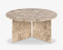 Sale Daells Bolighus Sofabord Vega Latte marmor Dia-Ø90 cm