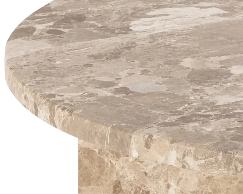 Sale Daells Bolighus Sofabord Vega Latte marmor Dia-Ø90 cm