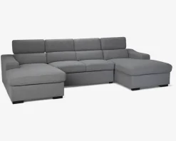 Outlet Daells Bolighus Sovesofa U-Shape Lys Grå