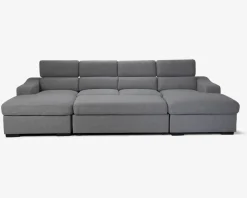 Outlet Daells Bolighus Sovesofa U-Shape Lys Grå