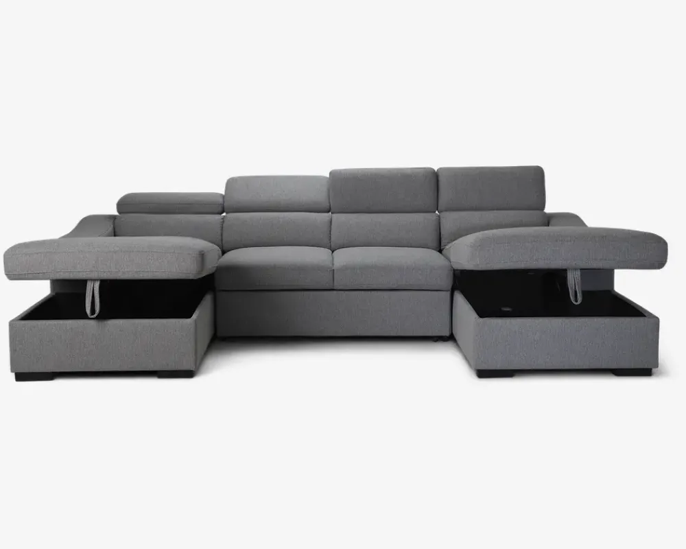 Outlet Daells Bolighus Sovesofa U-Shape Lys Grå