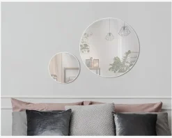 Daells Bolighus Spejl Cirkel Hvid Ø60 cm