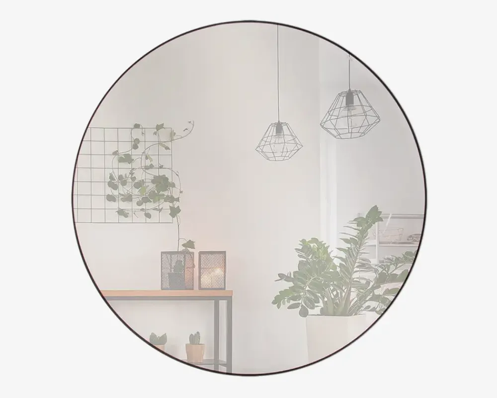 Sale Daells Bolighus Spejl Cirkel Sort Ø.80 cm
