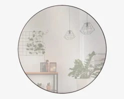 Clearance Daells Bolighus Spejl Cirkel Sort Ø.100 cm