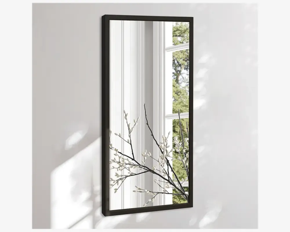 Online Daells Bolighus Spejl Gallery træ 40x80 cm Sort