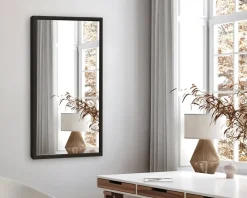 Online Daells Bolighus Spejl Gallery træ 40x80 cm Sort