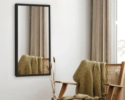 Online Daells Bolighus Spejl Gallery træ 40x80 cm Sort