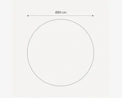 Discount Daells Bolighus Spejl indgravering I Ø.80 cm