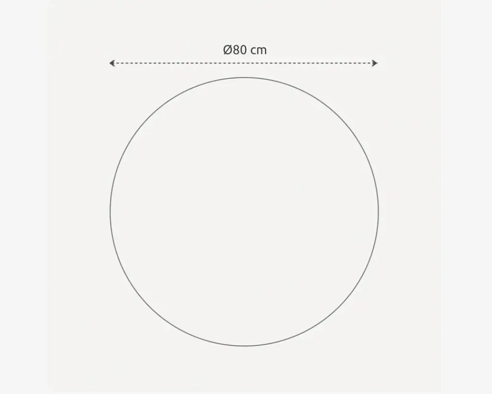 Discount Daells Bolighus Spejl indgravering I Ø.80 cm