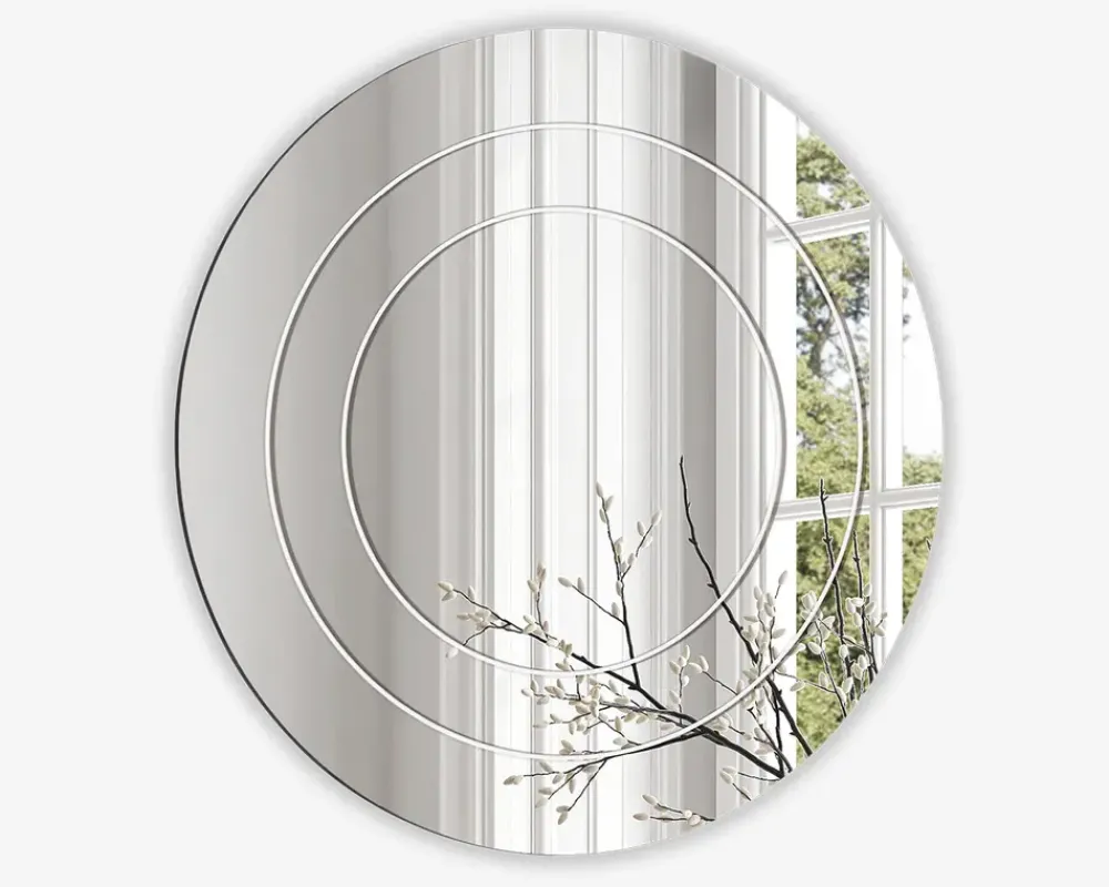 Outlet Daells Bolighus Spejl indgravering II Ø.80 cm