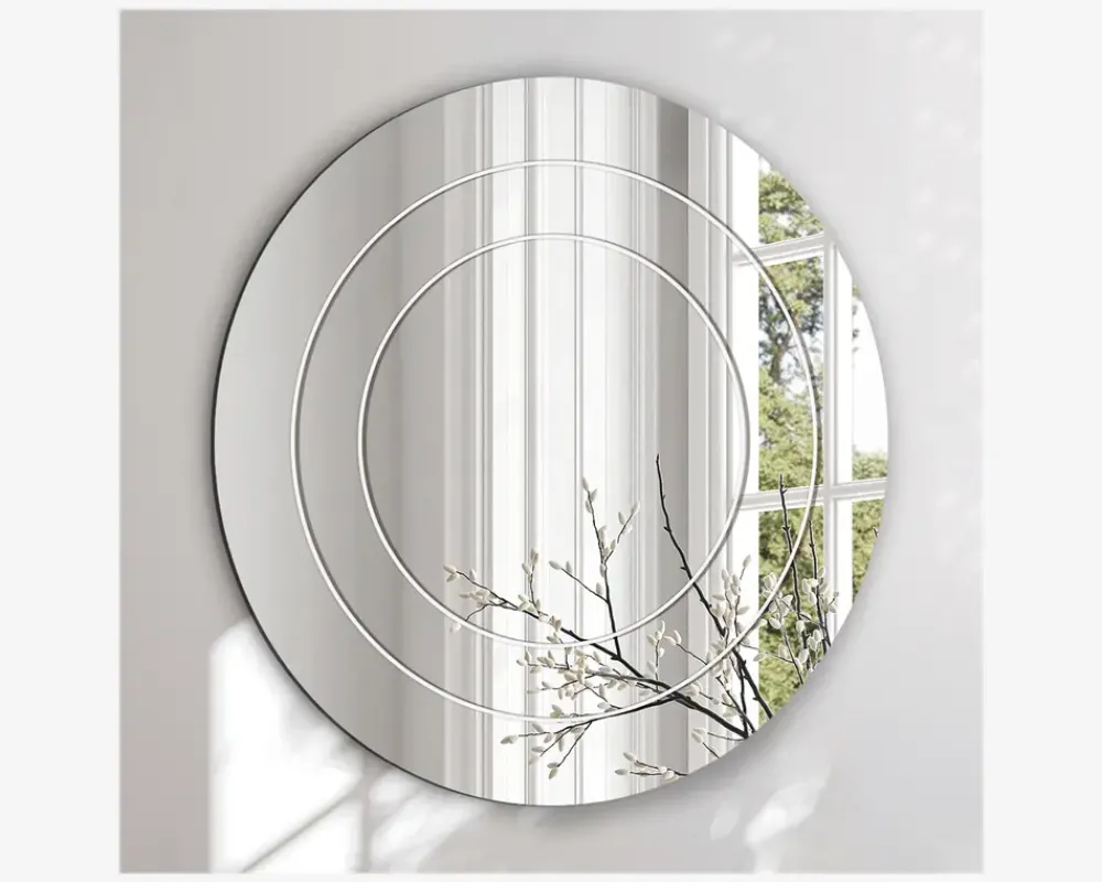 Outlet Daells Bolighus Spejl indgravering II Ø.80 cm