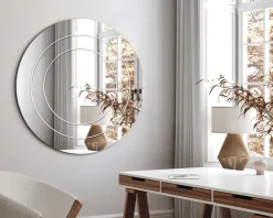 Outlet Daells Bolighus Spejl indgravering II Ø.80 cm