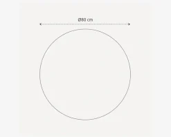 Outlet Daells Bolighus Spejl indgravering II Ø.80 cm