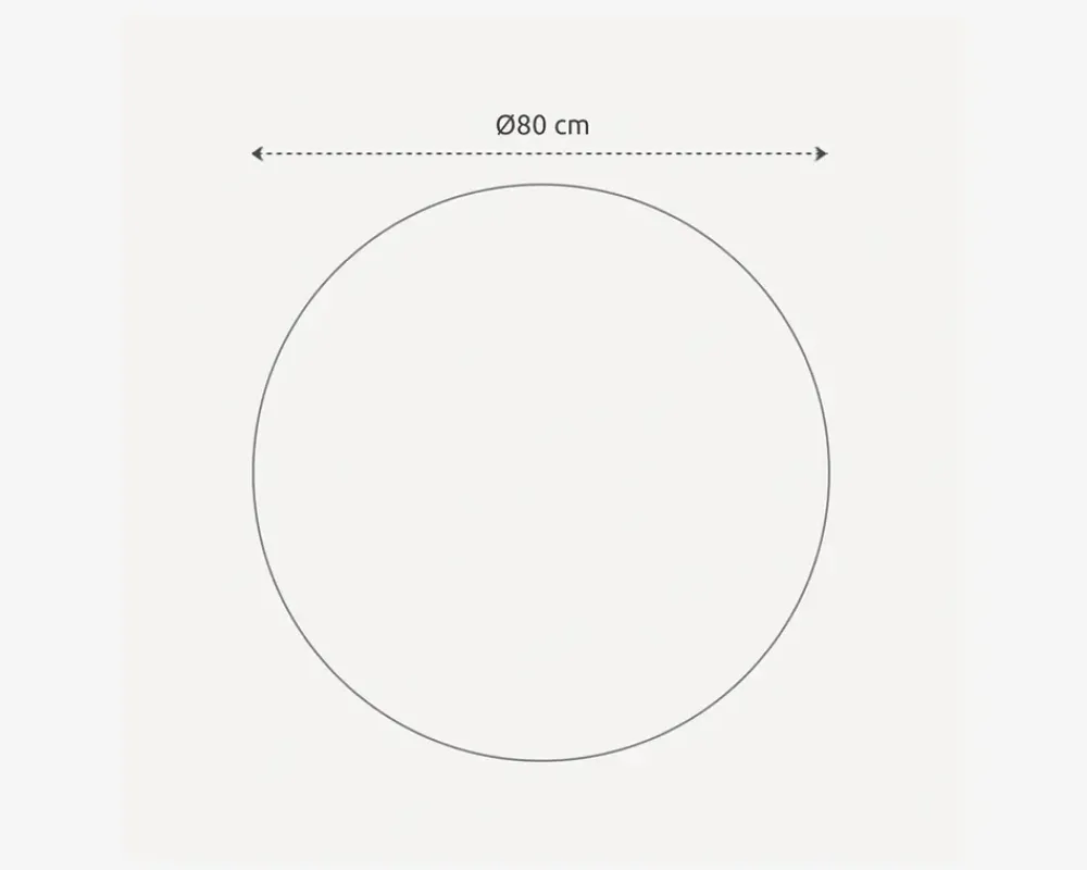 Outlet Daells Bolighus Spejl indgravering II Ø.80 cm