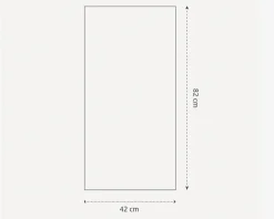 Hot Daells Bolighus Spejl slim træ 40x80 cm Sort