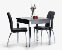 Clearance Daells Bolighus Spisebord B.80 x L80 cm Sort