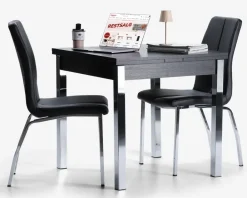 Clearance Daells Bolighus Spisebord B.80 x L80 cm Sort