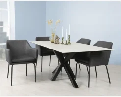 Discount Daells Bolighus Spisebord Heaven B. 100 x L. 200 cm Grå