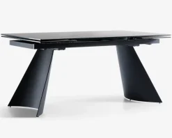 Daells Bolighus Spisebord i glas/keramik med udtræk