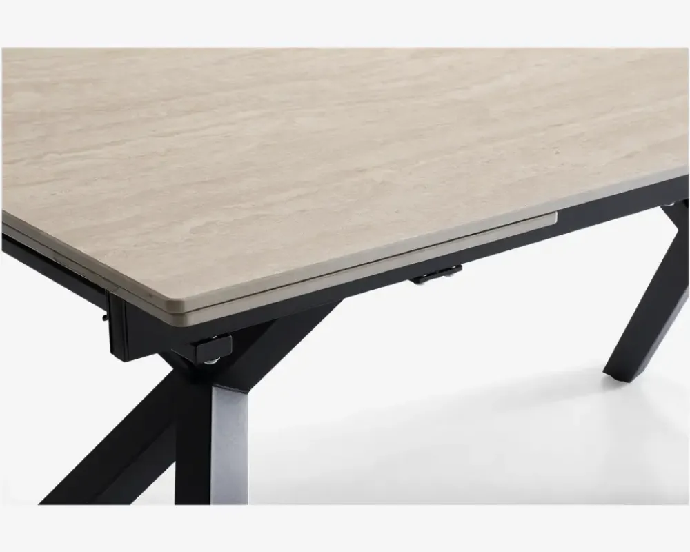 Daells Bolighus Spisebord i travertin farvet keramik