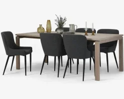 Best Daells Bolighus Spisebord Linley 100 x 200 cm hvidolieret eg