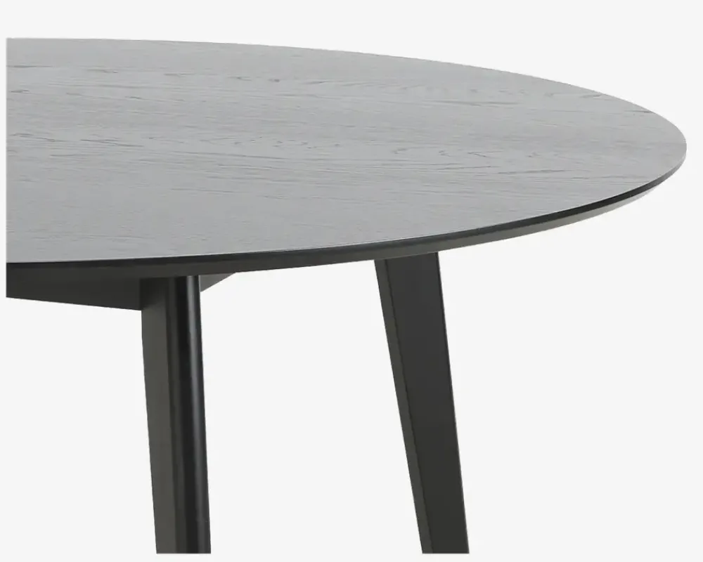 Outlet Daells Bolighus Spisebord Roxby Ø. 140 cm sort