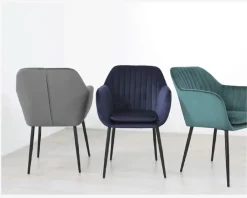 Sale Daells Bolighus Spisebordsstol Emilia med armlæn Blå