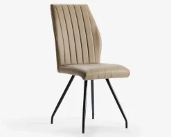 New Daells Bolighus Spisebordsstol i beige kunstlæder