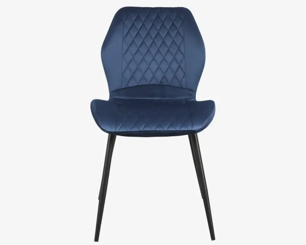 Online Daells Bolighus Spisebordsstol i velour Blå