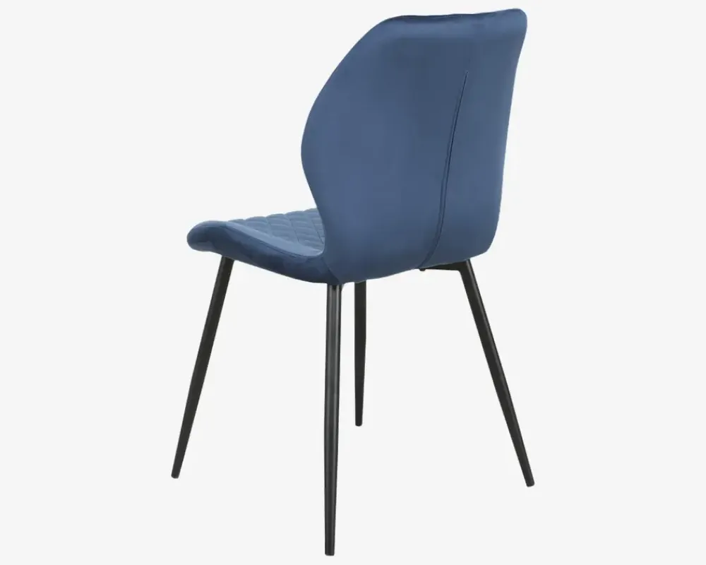 Online Daells Bolighus Spisebordsstol i velour Blå