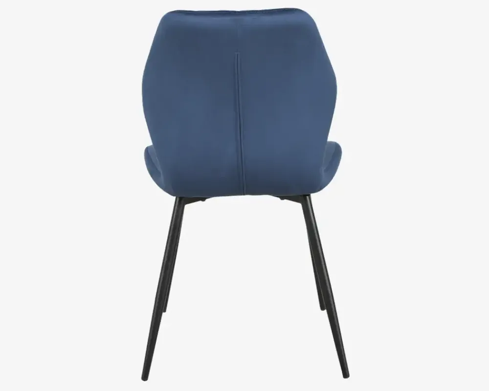 Online Daells Bolighus Spisebordsstol i velour Blå