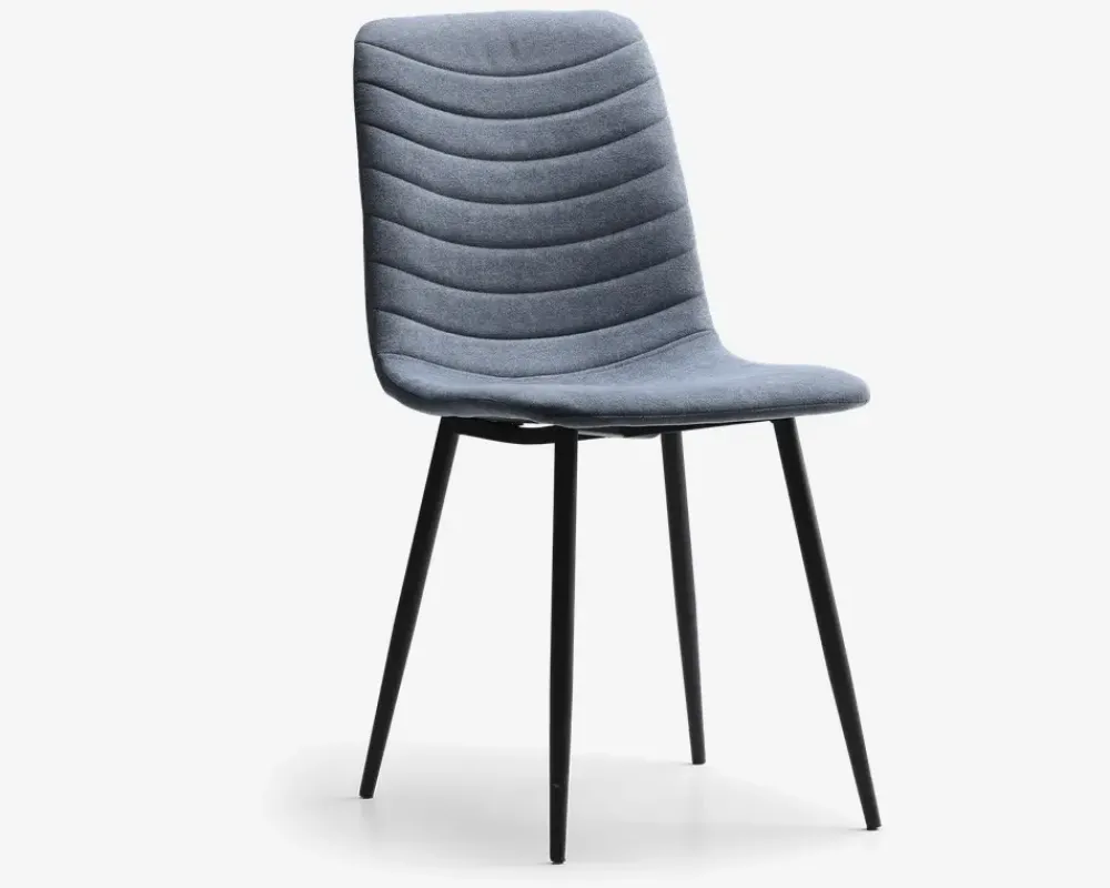 Outlet Daells Bolighus Spisebordsstol i blåt møbelstof