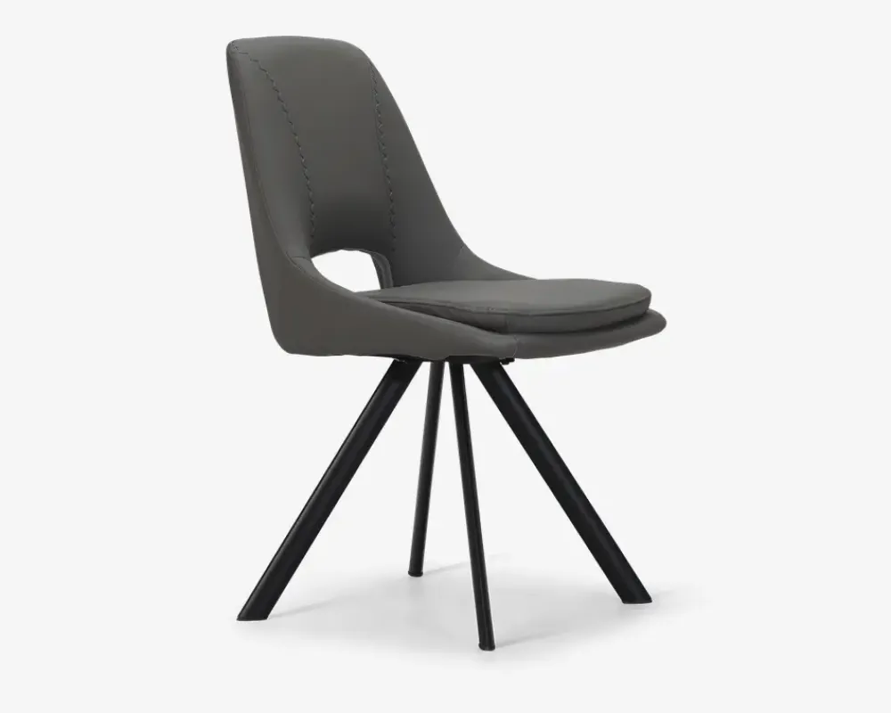 Sale Daells Bolighus Spisebordsstol i grå kunstlæder