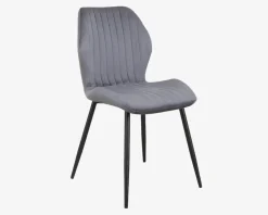 Best Daells Bolighus Spisebordsstol i velour Grå