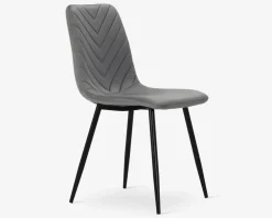 New Daells Bolighus Spisebordsstol i velour Grå