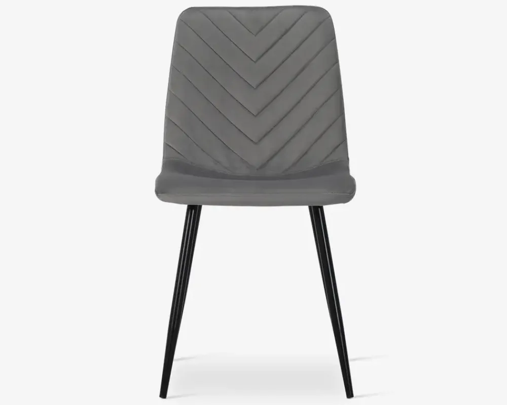 New Daells Bolighus Spisebordsstol i velour Grå