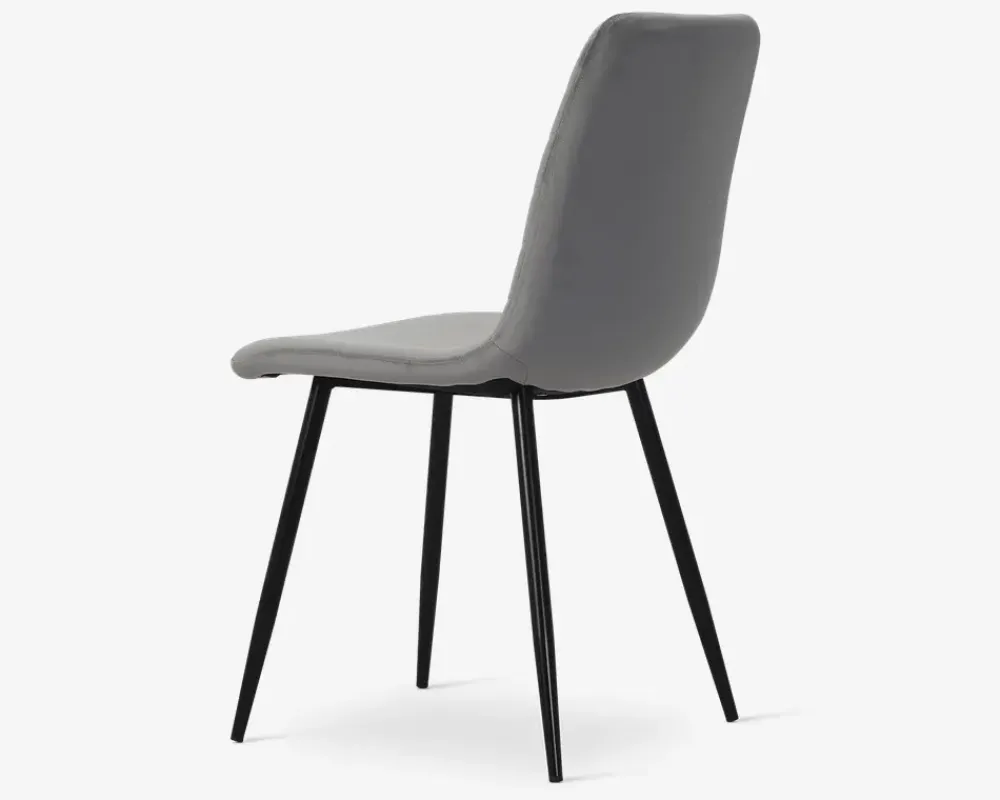 New Daells Bolighus Spisebordsstol i velour Grå