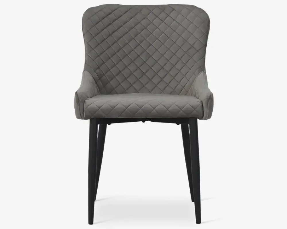 Hot Daells Bolighus Spisebordsstol i velour Grå