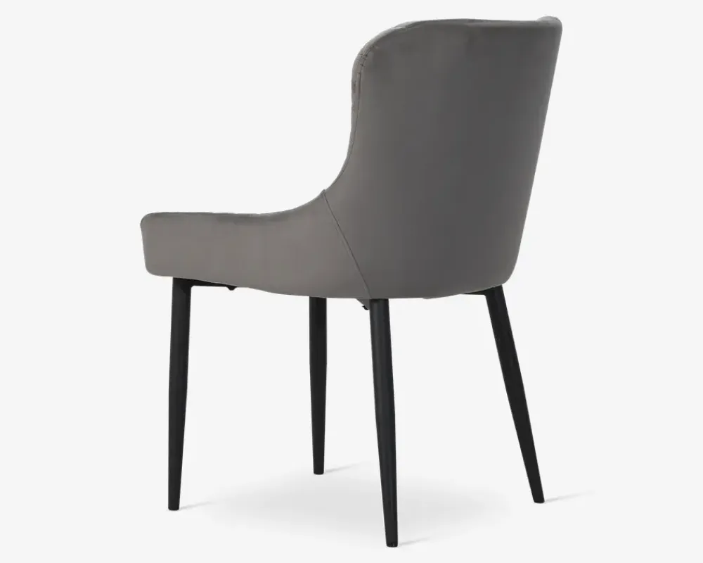 Hot Daells Bolighus Spisebordsstol i velour Grå