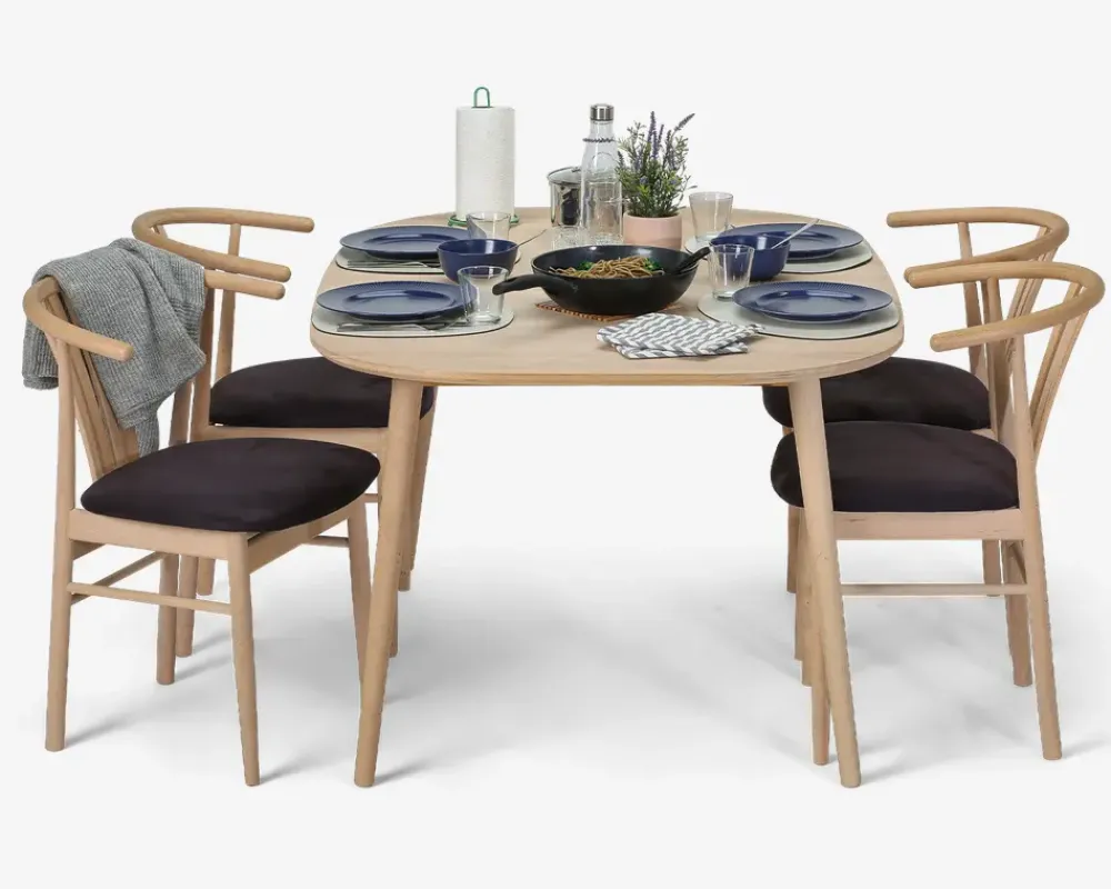 New Daells Bolighus Spisebordsstol i massiv ubehandlet bøg