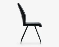 Clearance Daells Bolighus Spisebordsstol i sort kunstlæder