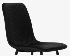 Daells Bolighus Spisebordsstol i velour Sort