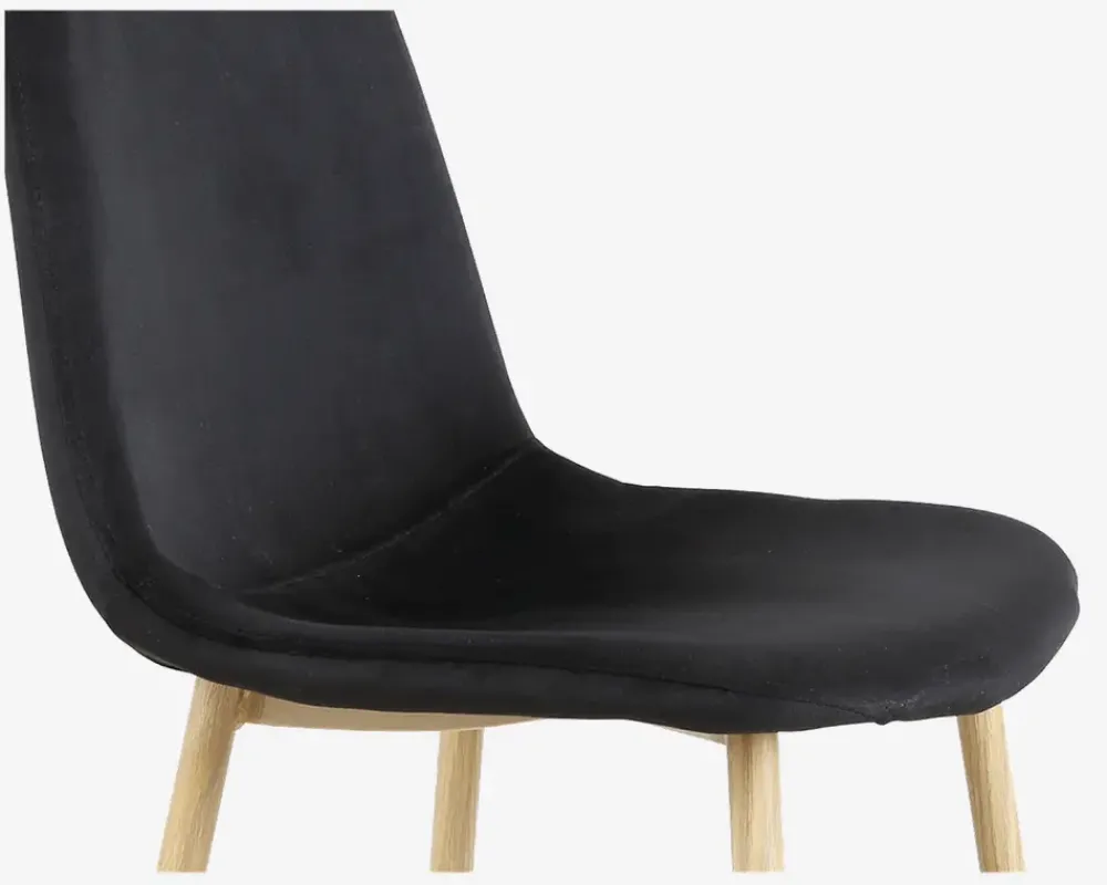 Discount Daells Bolighus Spisebordsstol i velour Sort