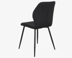 Online Daells Bolighus Spisebordsstol i velour Sort