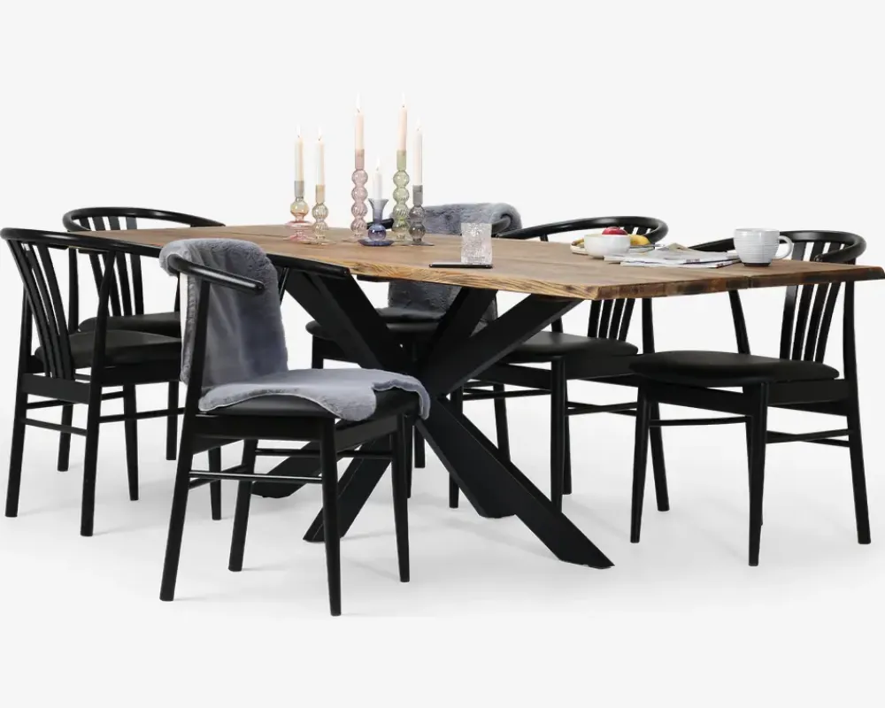 Sale Daells Bolighus Spisebordsstol i sortlakeret bøg