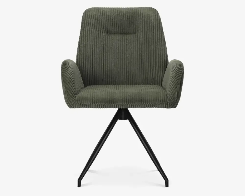 Outlet Daells Bolighus Spisebordsstol med armlæn i grøn