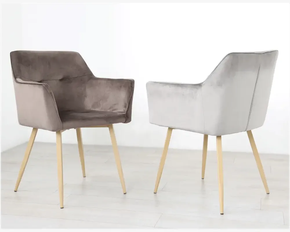 Daells Bolighus Spisebordsstol med armlæn i beige