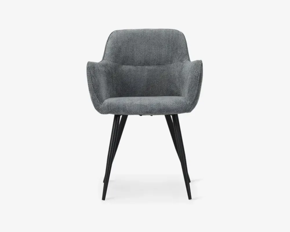 Hot Daells Bolighus Spisebordsstol med armlæn i lys grå