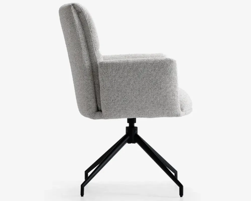 Hot Daells Bolighus Spisebordsstol med armlæn i beige stof