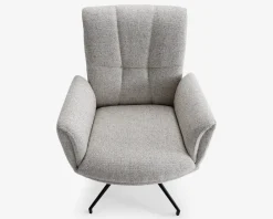 Hot Daells Bolighus Spisebordsstol med armlæn i beige stof